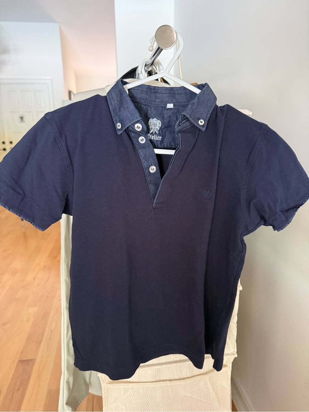 Navy Short-Sleeve Polo Shirt